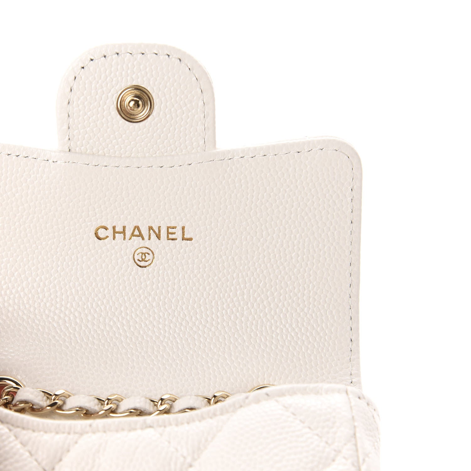 Chanel Caviar Quilted Belt Bag White 8 of 12