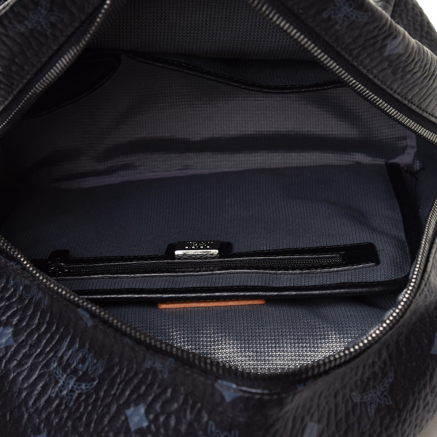 MCM Visetos Small Side Stud Stark Backpack Black 4 of 4