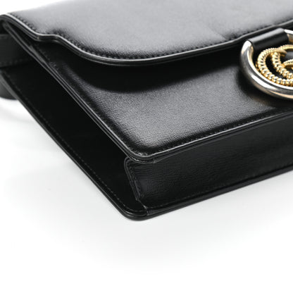 Gucci Textured Calfskin Small Torchon GG Ring Shoulder Bag Black 8 of 9