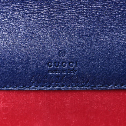 Gucci Velvet Matelasse GG Marmont Mini Bag Cobalt Blue 6 of 10