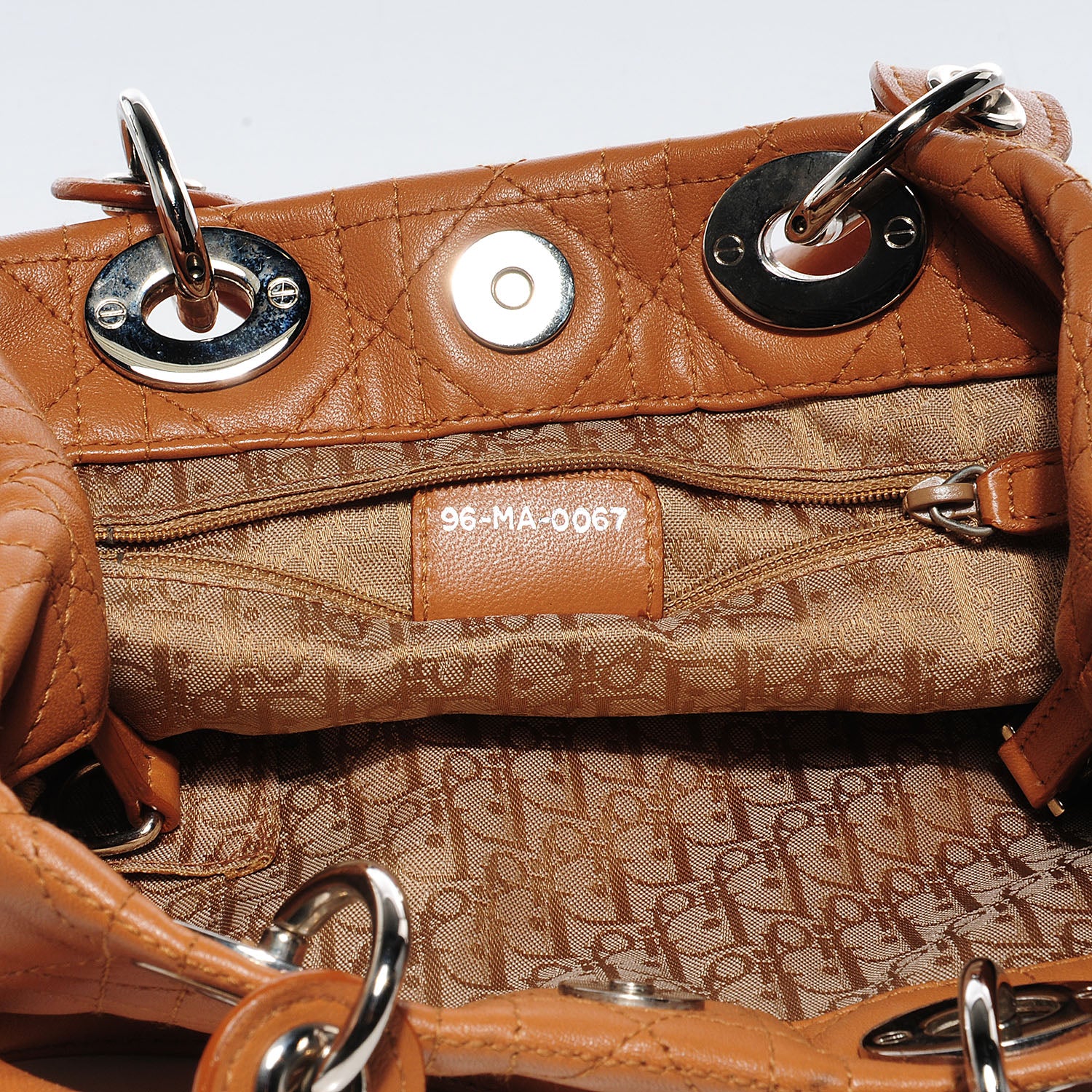 Christian Dior Lambskin Cannage Soft Large Lady Dior Tote Tan 6 of 8
