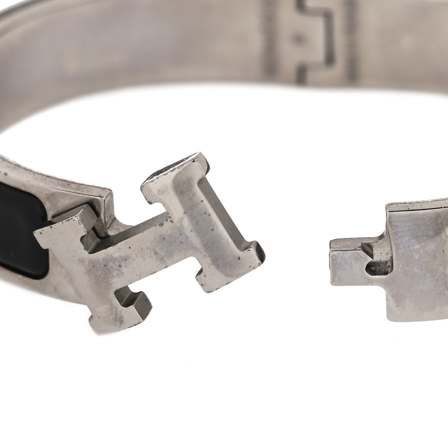 Hermes Enamel Narrow Clic Clac H Bracelet PM Black 3 of 4