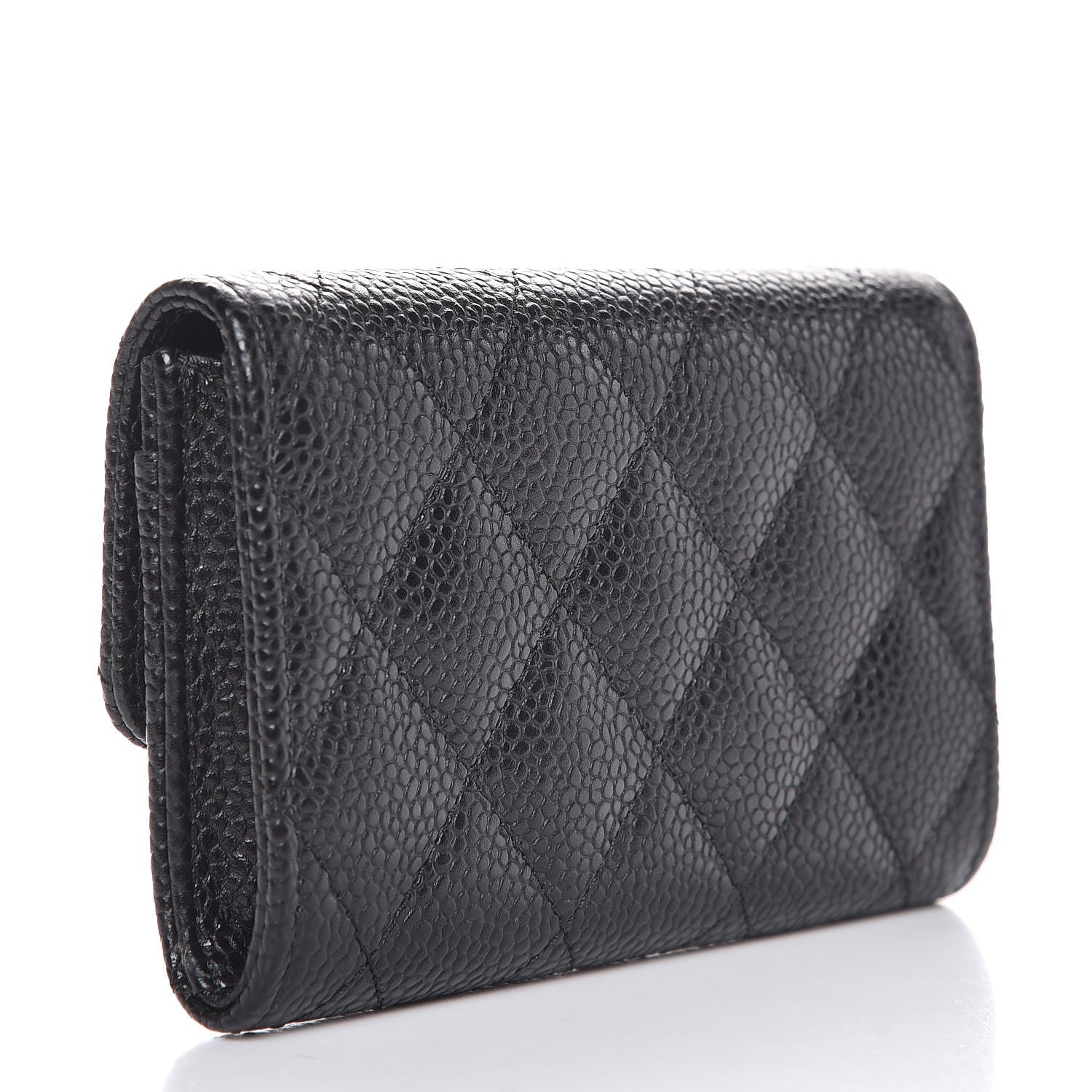 Chanel Caviar Quilted Flap Card Holder Black 3 of 9