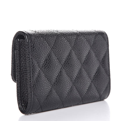 Chanel Caviar Quilted Flap Card Holder Black 3 of 9