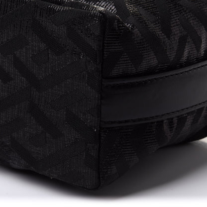 Versace Metallic Canvas La Greca Signature Mini Bag Black 9 of 10