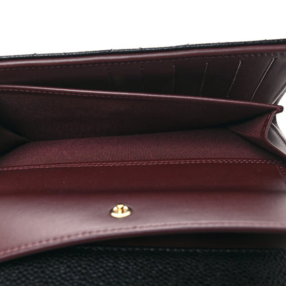 Chanel Caviar Quilted Long Flap Wallet Black 6 of 9