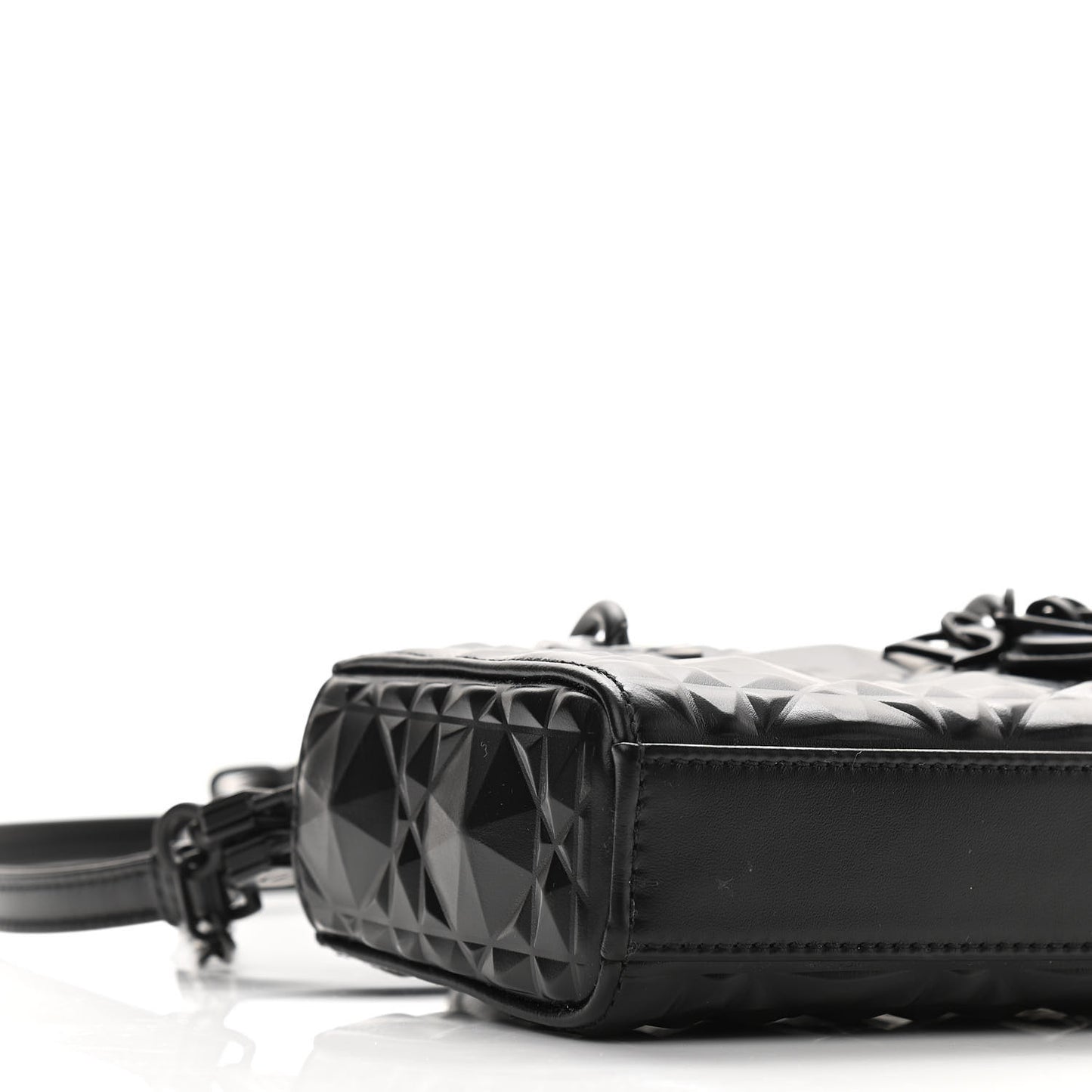 Calfskin Cannage Diamond Micro Lady D-Joy Black