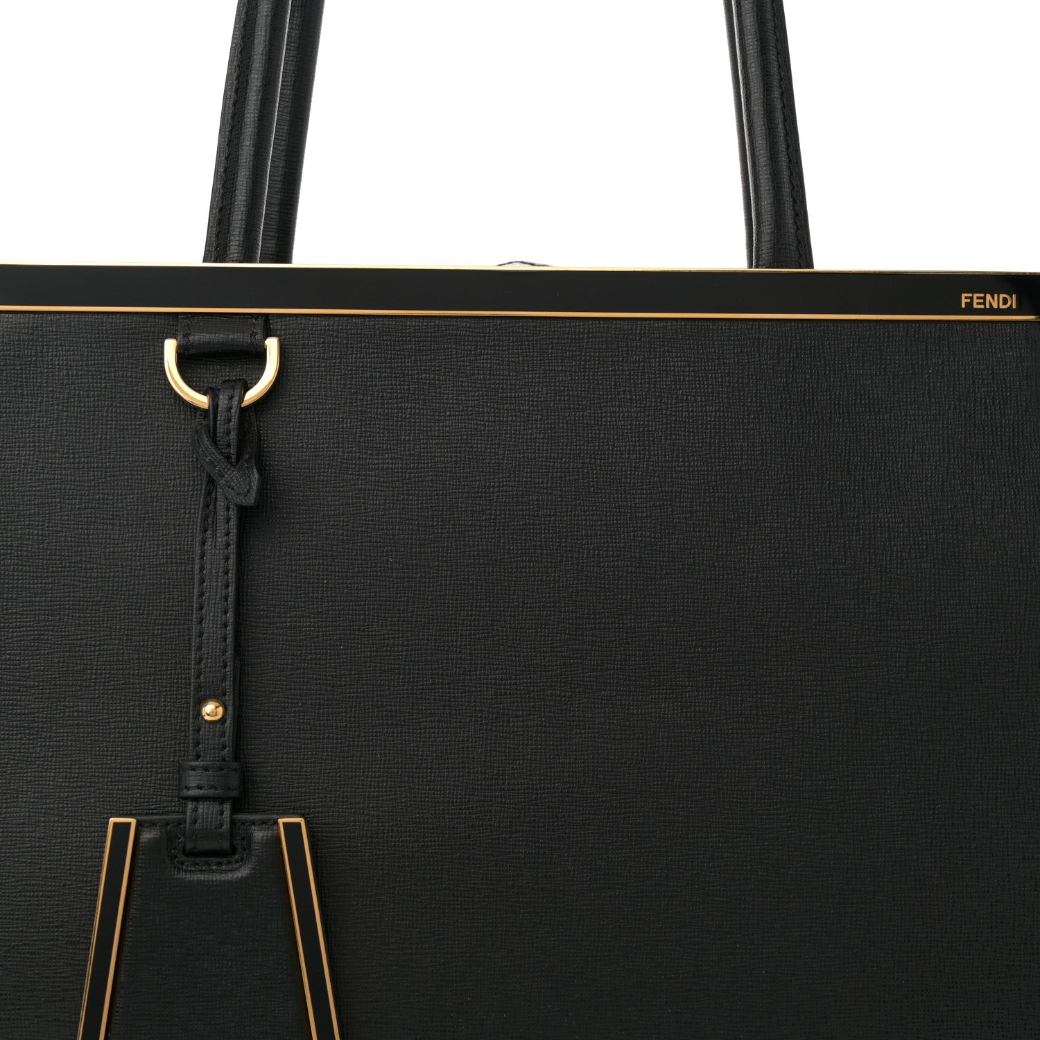 Fendi Vitello Elite Large 2Jours Tote Black 8 of 13