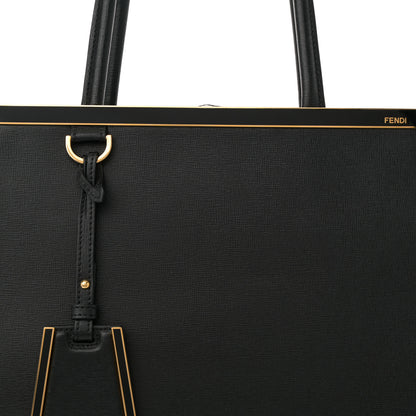 Fendi Vitello Elite Large 2Jours Tote Black 8 of 13