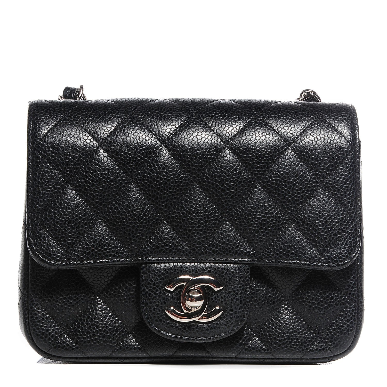 Chanel Caviar Quilted Mini Square Flap Black 1 of 8