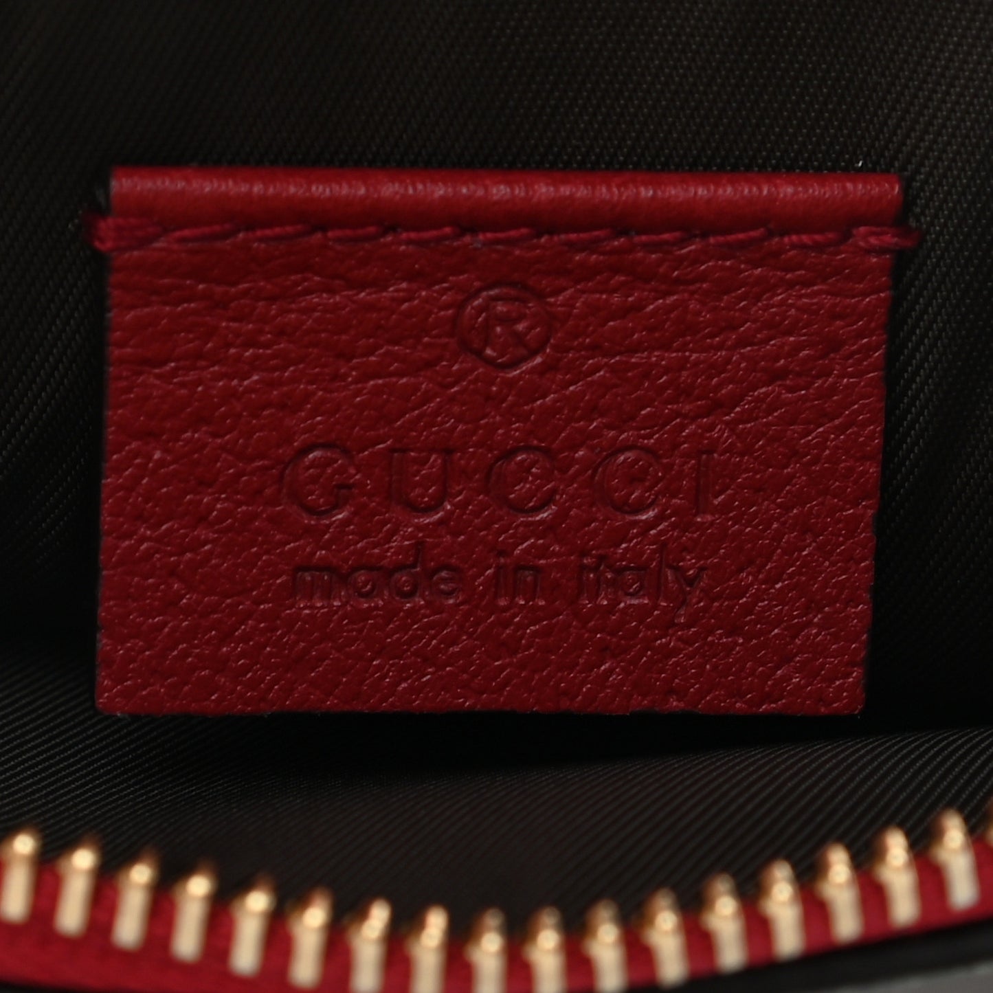 GG Supreme Monogram Tian Zip Pouch Beige Multicolor Red