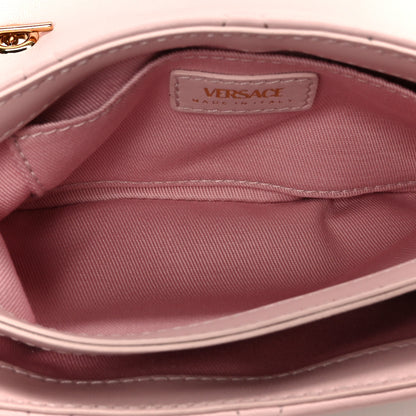 Versace Lambskin Quilted Mini Kleio Crossbody Bag Light Pink 5 of 11