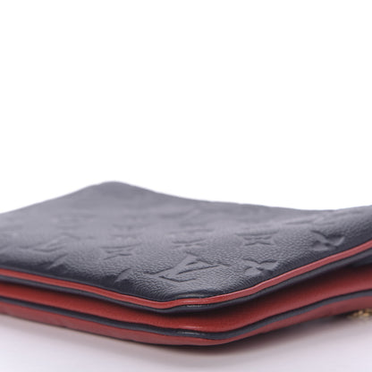 Louis Vuitton Empreinte Double Zip Pochette Marine Rouge 8 of 10