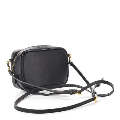 Prada Saffiano Mini Camera Crossbody Bag Black 3 of 10