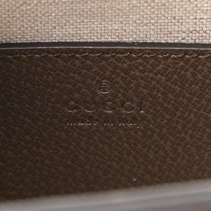 Gucci Monogram Jumbo GG Textured Dollar Calfskin Web Small Ophidia Chain Shoulder Bag Camel Ebony New Acero 6 of 11