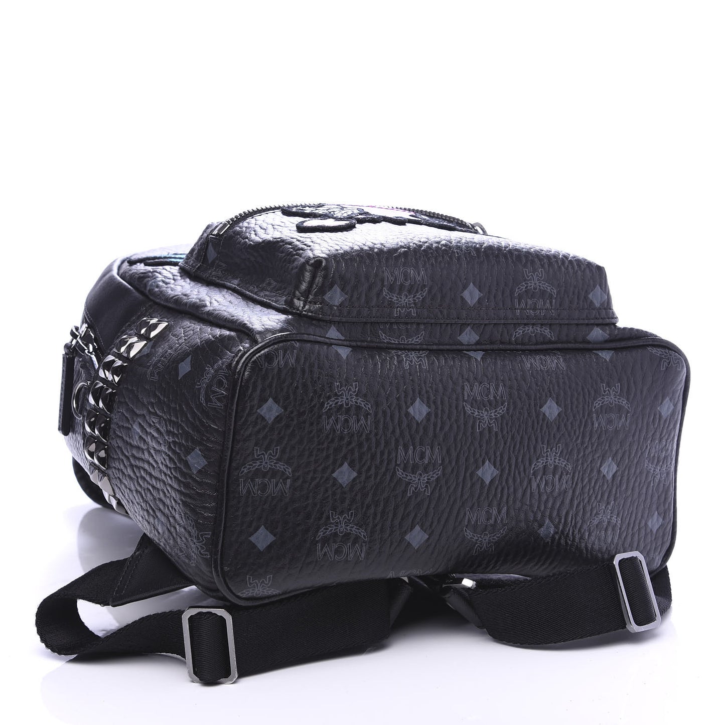 X STRUMBEL HEIMAT Vistos Side Stud Small Loves Backpack Black