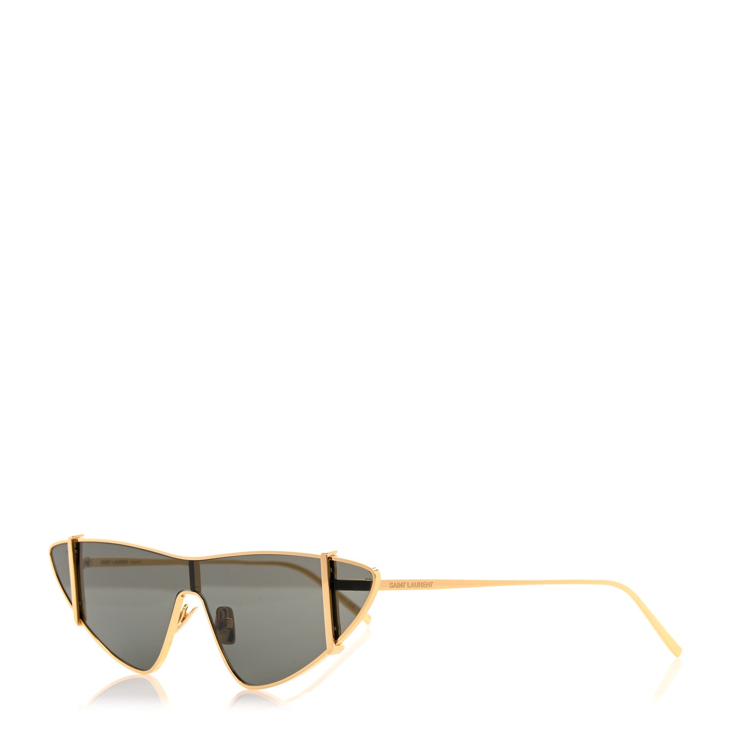 Saint Laurent Metal Cat Eye SL536 Sunglasses Gold 1 of 8
