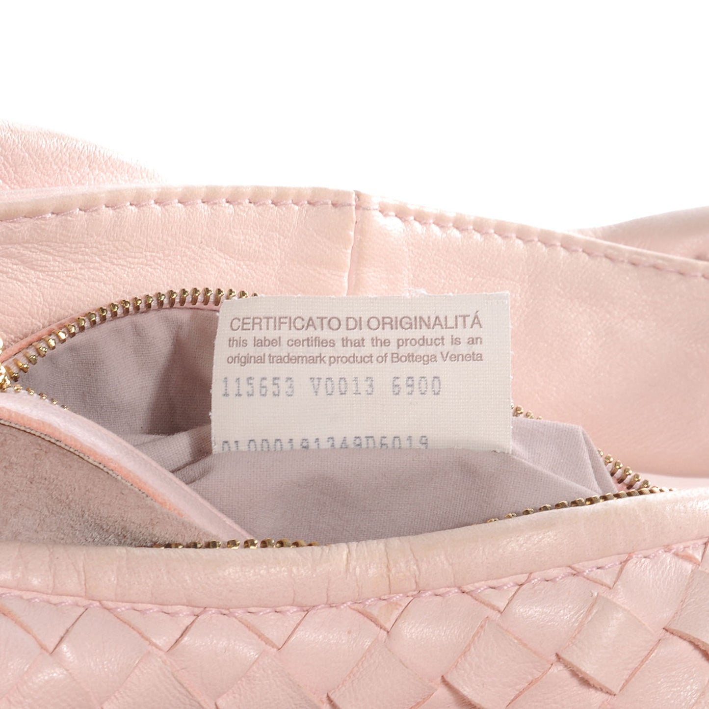 Nappa Intrecciato Medium Hobo Magnolia