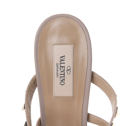 Valentino Garavani Patent Rockstud 90mm Cage Mules 41 Poudre 6 of 9