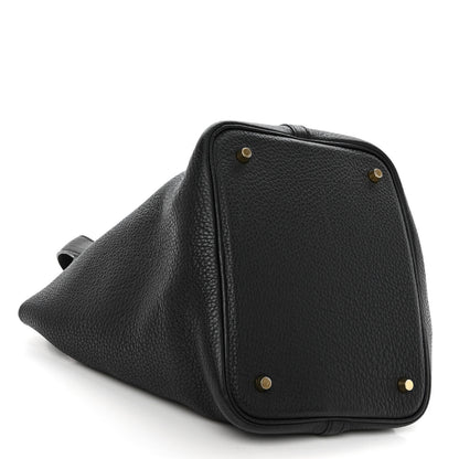 Hermes Taurillon Clemence Picotin Lock 22 MM Black 4 of 10