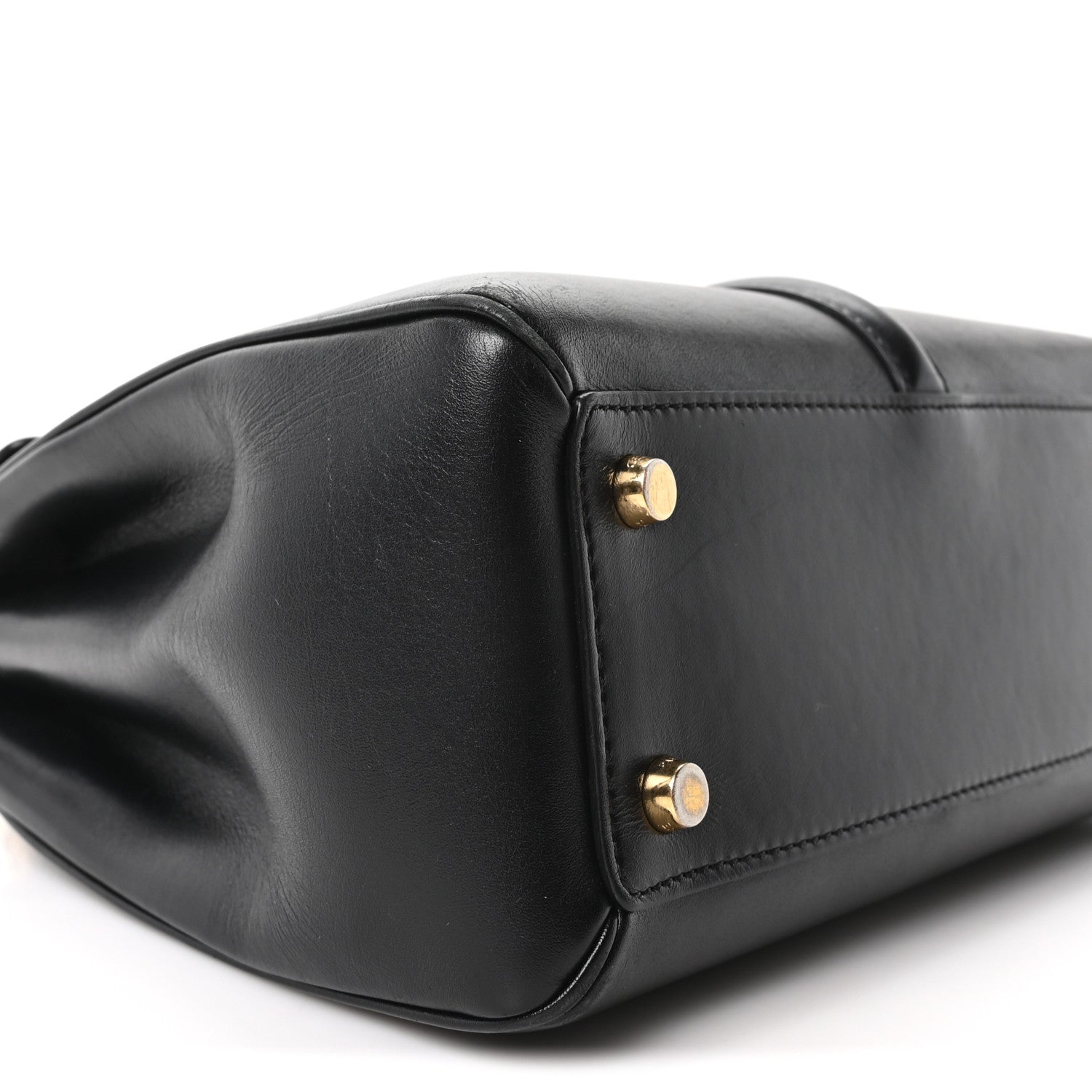 Celine Satinated Calfskin Small 16 Top Handle Bag Black 10 of 11
