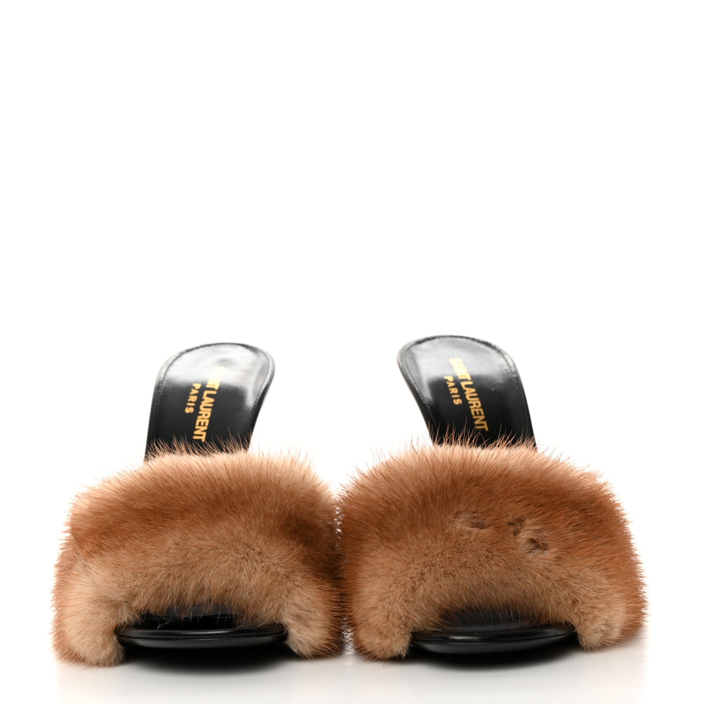 Mink Calfskin Roy Mule Sandals 40 Tan