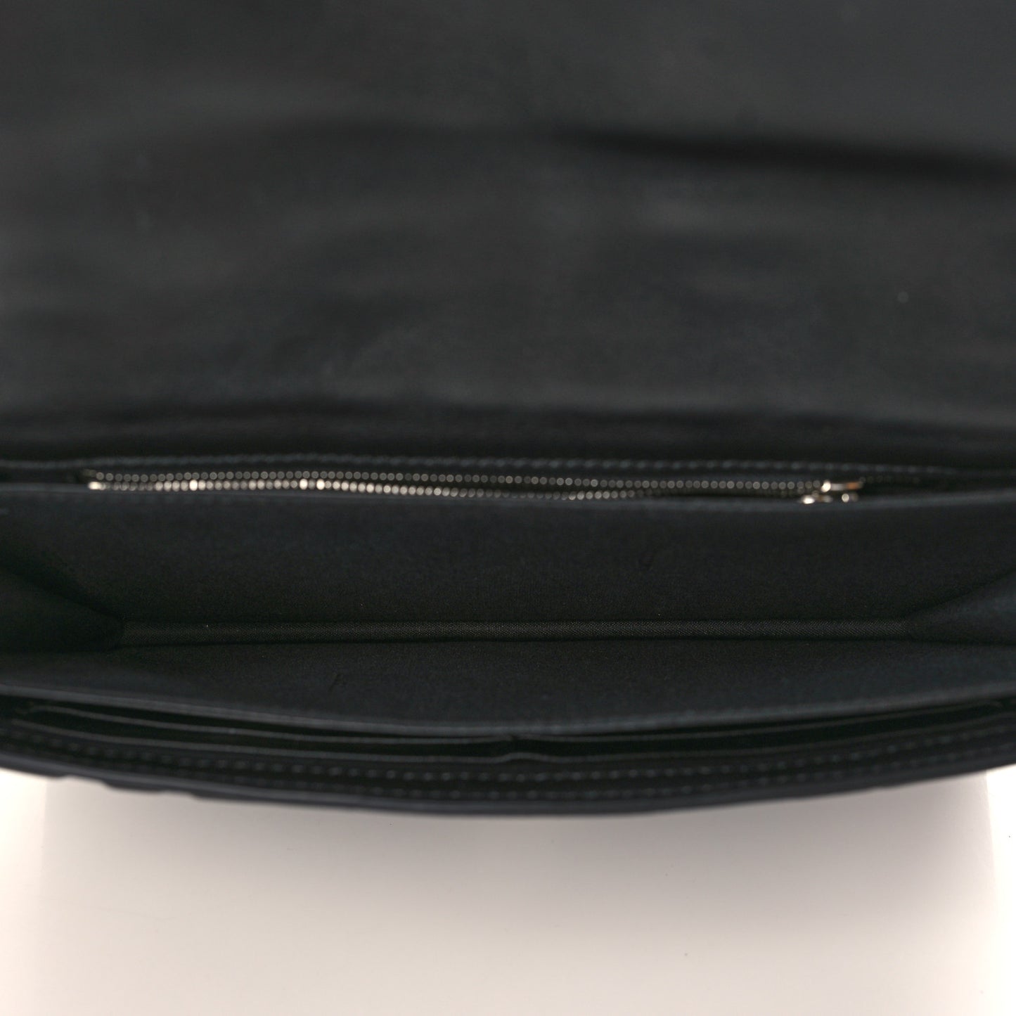 Nappa FF 1974 Embossed Baguette Clutch Black