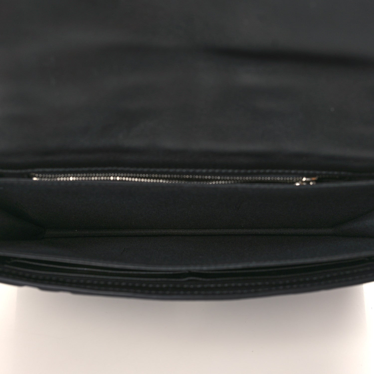 Fendi Nappa FF 1974 Embossed Baguette Clutch Black 5 of 10