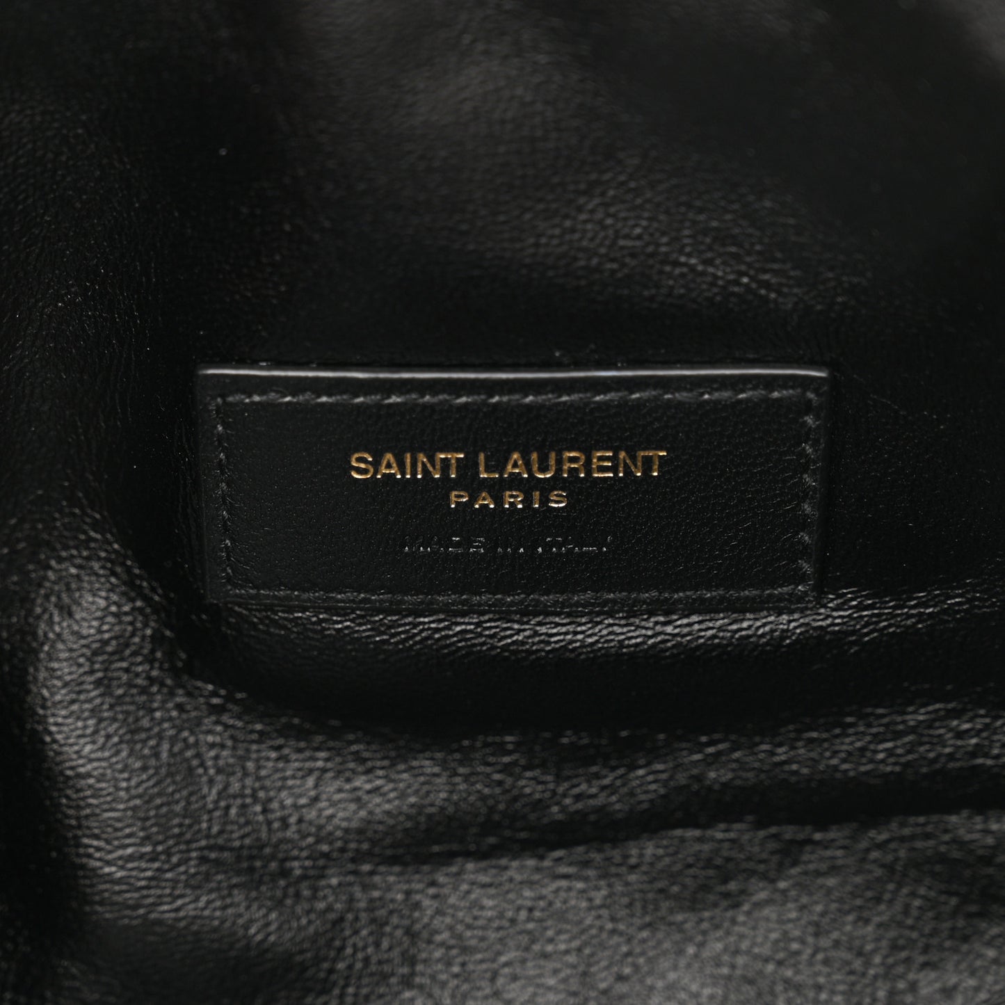 Lambskin Quilted Gaby Zipped Pouch Black