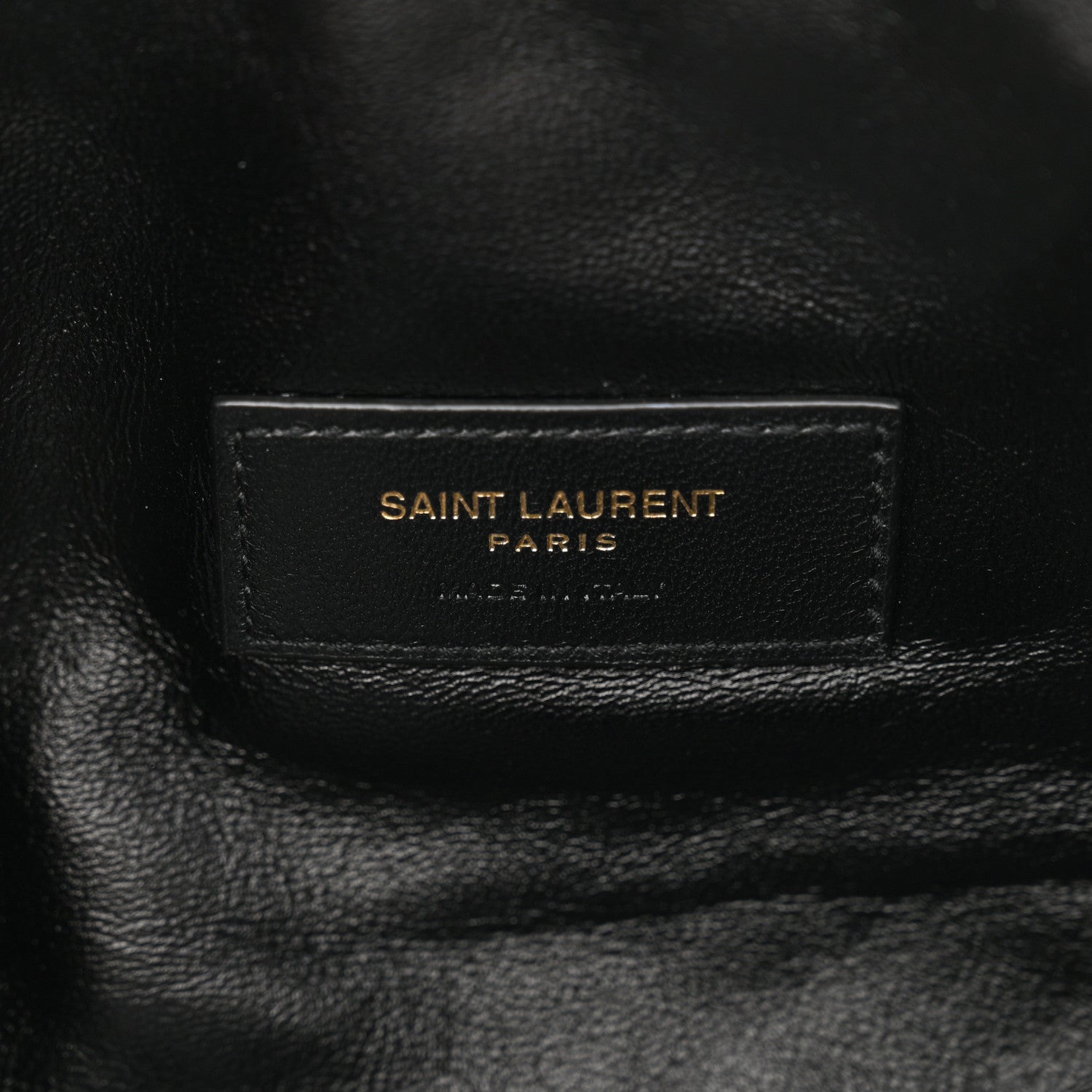 Saint Laurent Lambskin Quilted Gaby Zipped Pouch Black 6 of 10