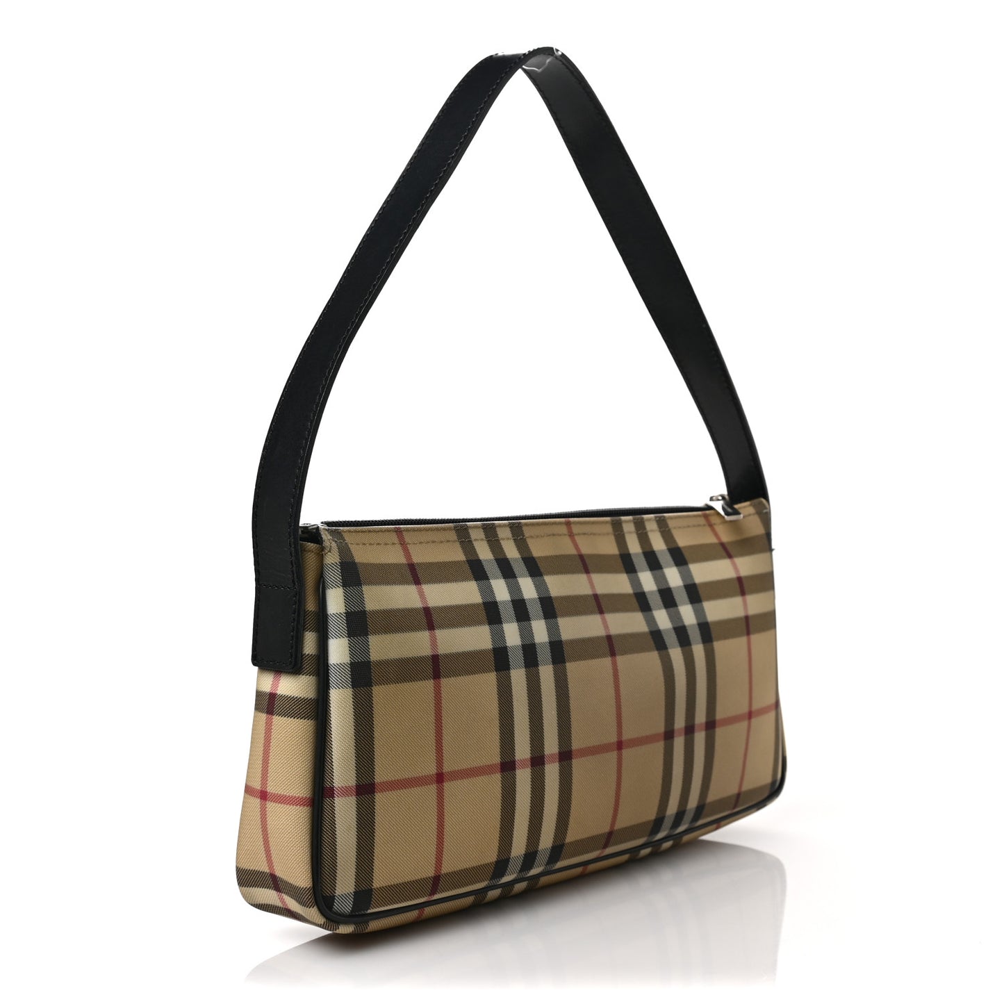 House Check Shoulder Bag Black