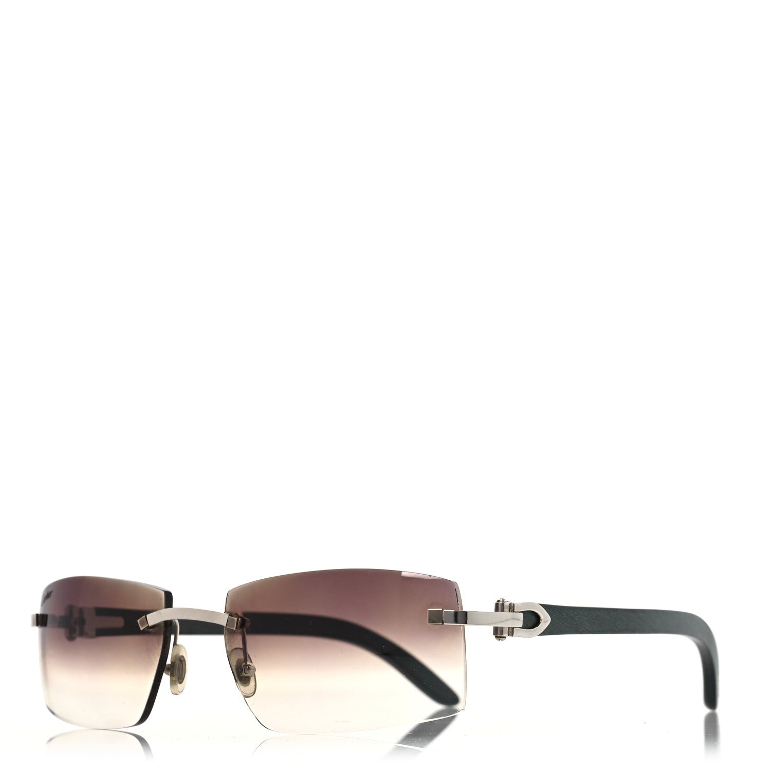 Cartier C Allongé 140 Square Sunglasses Green 1 of 8