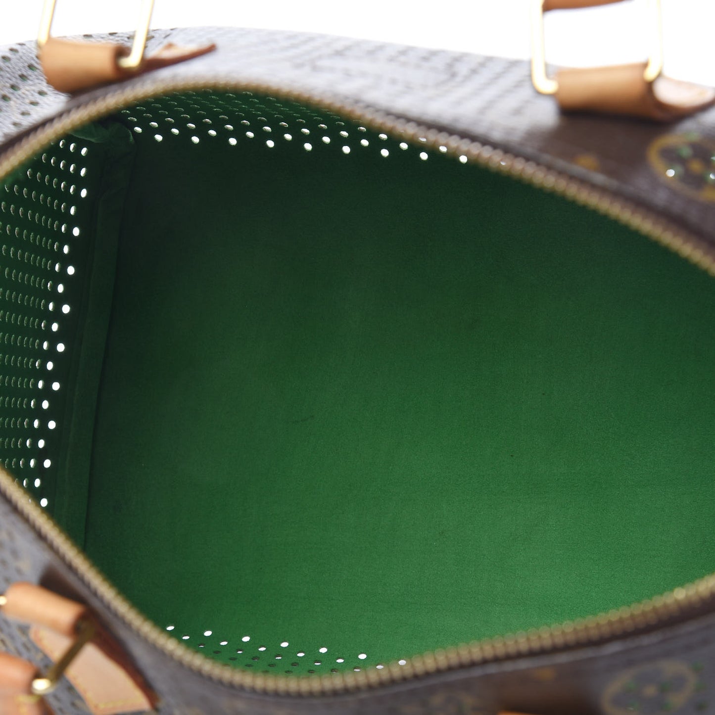 Monogram Perforated Speedy 30 Green