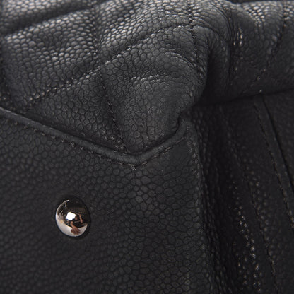 Chanel Iridescent Caviar Medium Lady Pearly Flap Black 10 of 13
