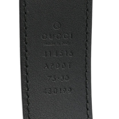 Gucci Calfskin Double G 30mm Belt 75 30 Black 5 of 7