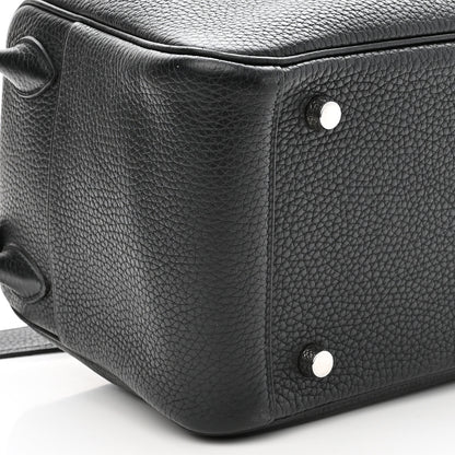 Hermes Taurillon Clemence Lindy 26 Black 9 of 11
