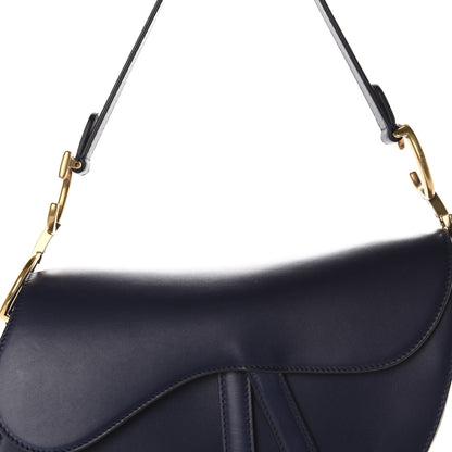 Christian Dior Calfskin Saddle Bag Indigo Blue 10 of 11
