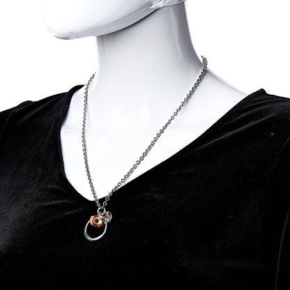 Gucci Sterling Silver Bamboo Horsebit Pendant Necklace 2 of 5
