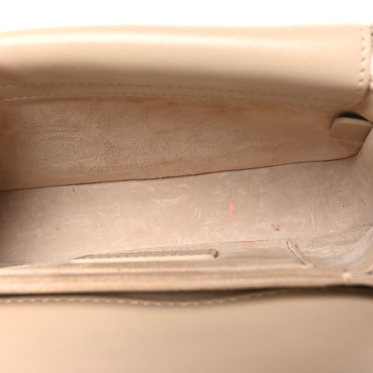 Lambskin Cannage Mini Jolie Top Handle Bag Beige