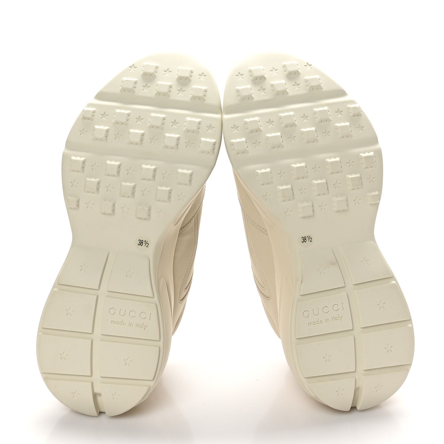 Calfskin Logo Womens Rhyton Sneakers 38.5 Ivory
