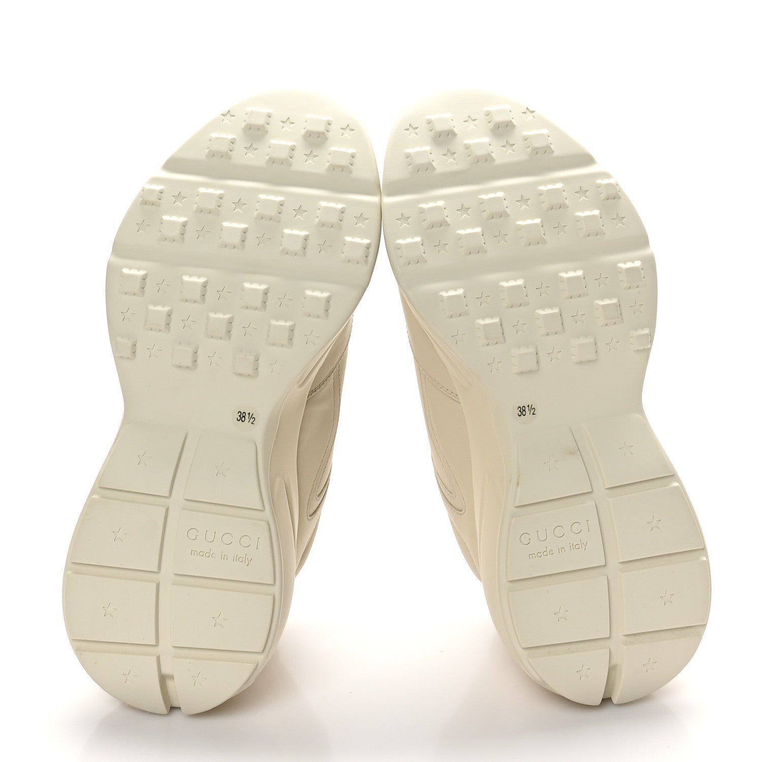 Gucci Calfskin Logo Womens Rhyton Sneakers 38.5 Ivory 6 of 9