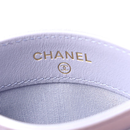 Chanel Lambskin Quilted Chanel 19 Card Holder Light Purple 6 of 9