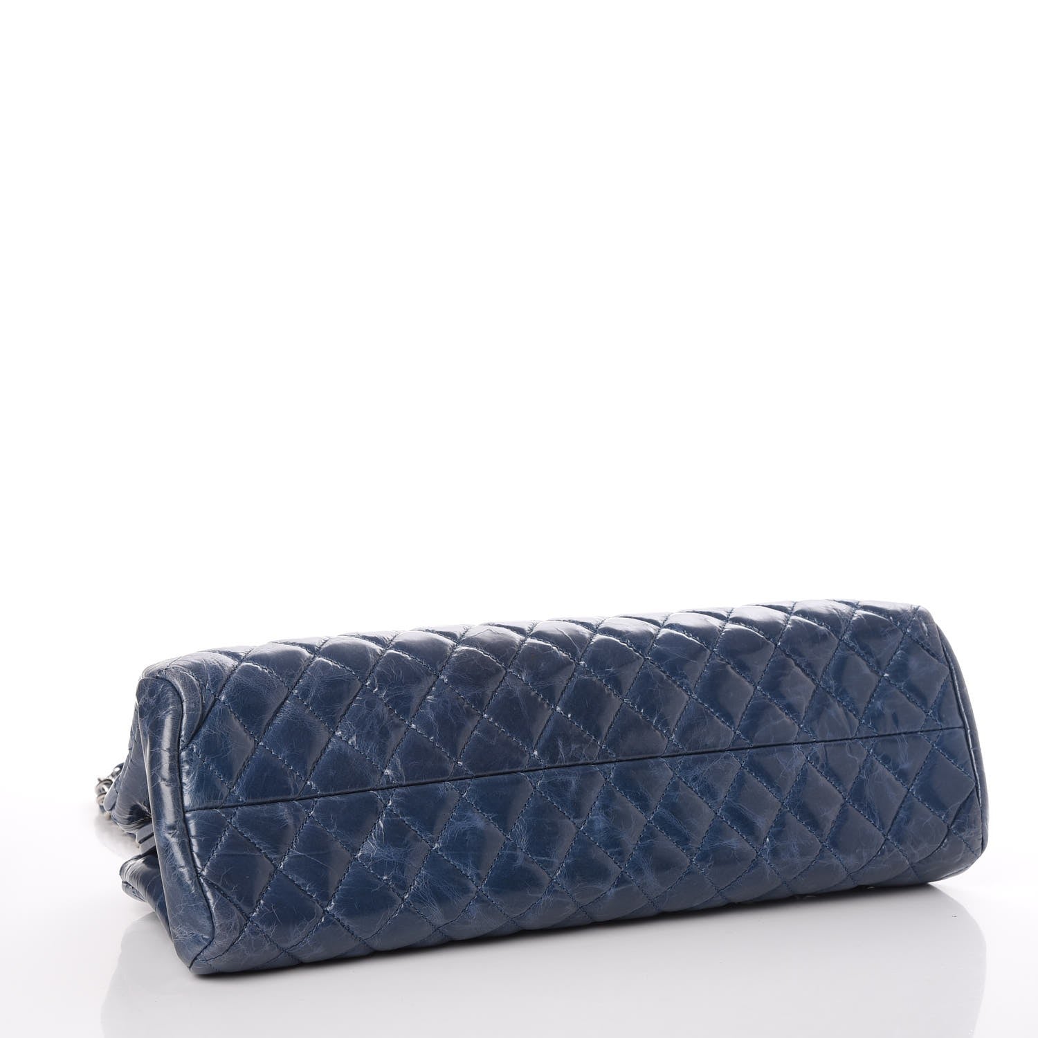 Chanel Glazed Calfskin Quilted Medium Just Mademoiselle Blue 4 of 9