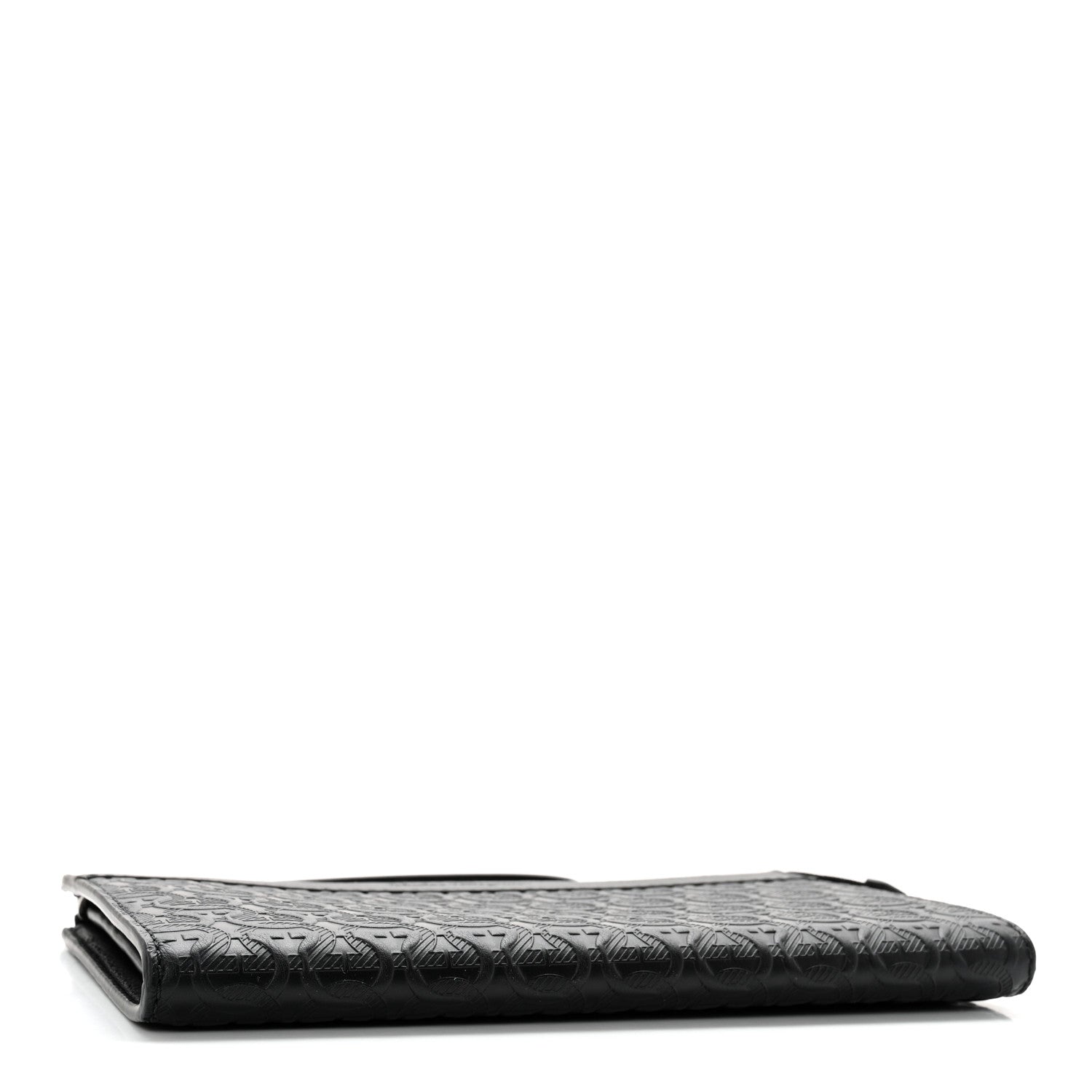 Salvatore Ferragamo Calfskin Gancini Embossed Document Holder Black 4 of 10