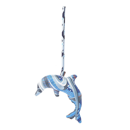 Hermes Silk Petit H Dolphin Ornament Charm Multicolor 1 of 4