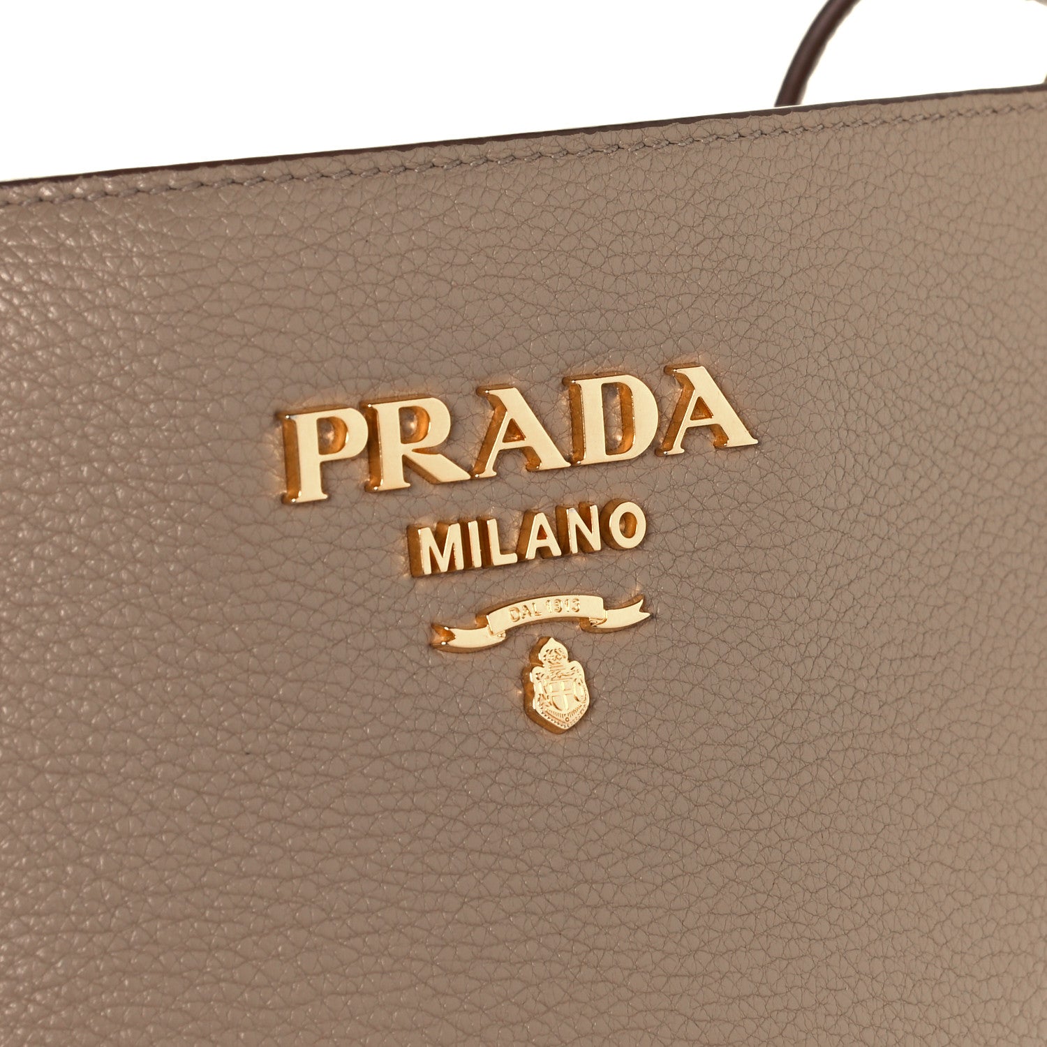 Prada Vitello Daino Crossbody Bag Cammeo 6 of 10