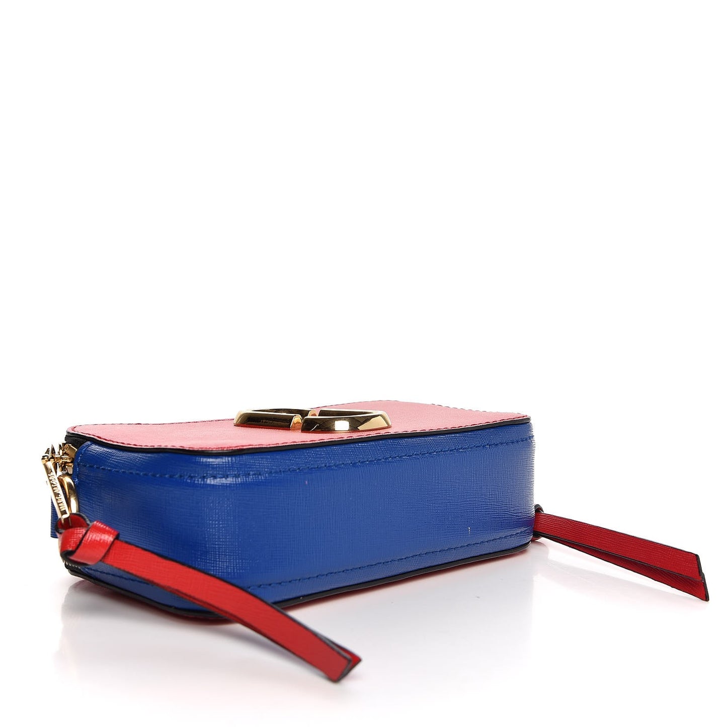 Calfskin Snapshot Double Zip Small Camera Bag Multi