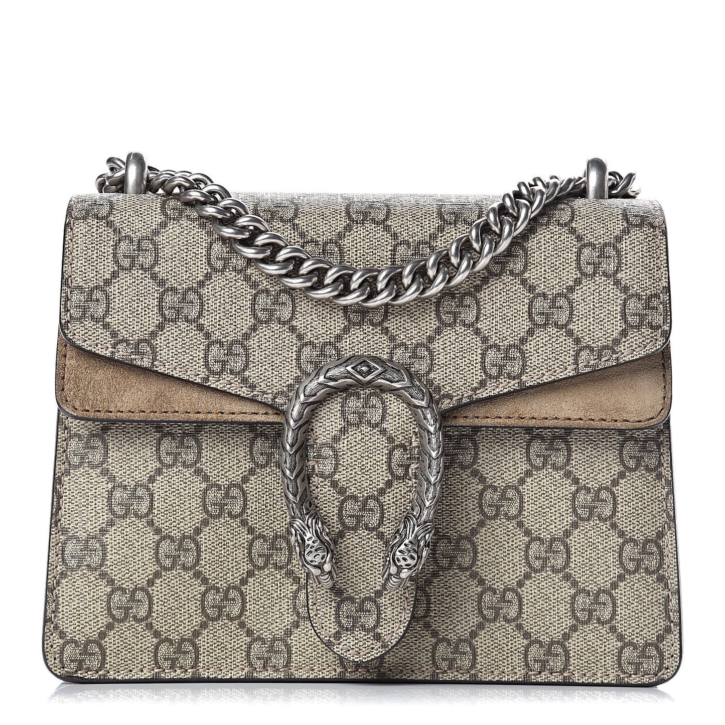 GG Supreme Monogram Mini Dionysus Shoulder Bag Taupe