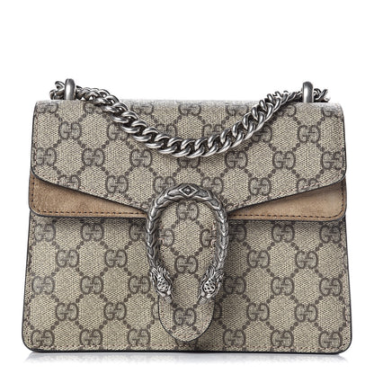 Gucci GG Supreme Monogram Mini Dionysus Shoulder Bag Taupe 1 of 9