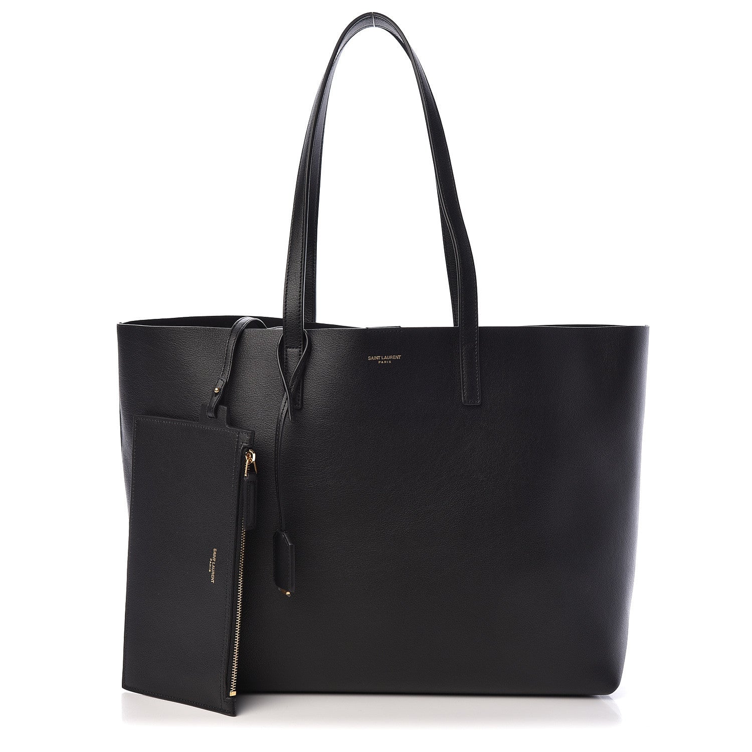 Saint Laurent Calfskin Large Shopping Tote Black 1 of 11